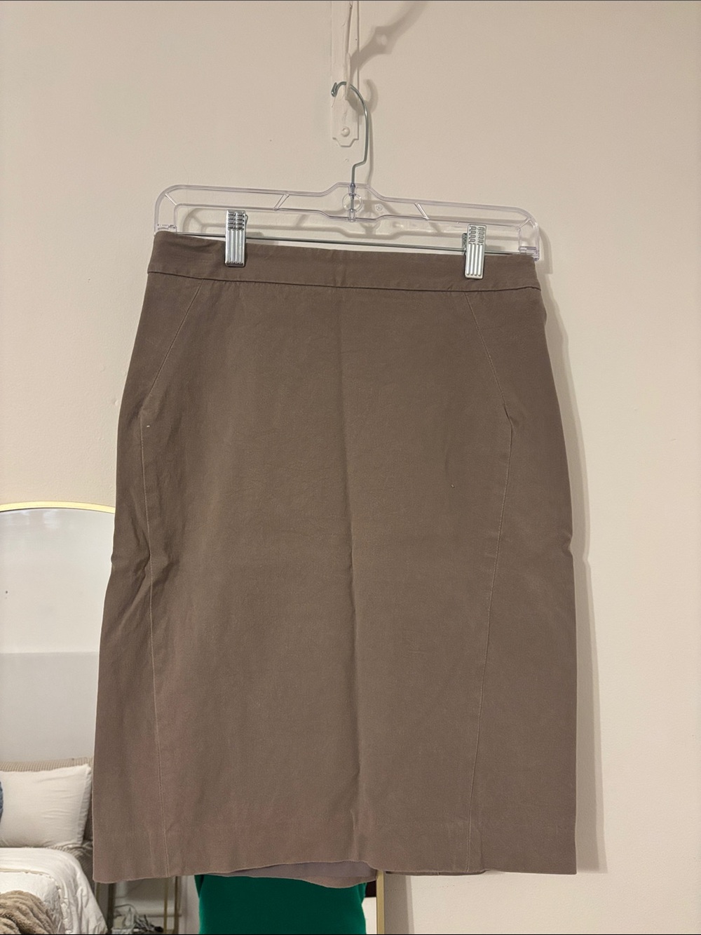 LOFT Brown Straight Pencil Skirt